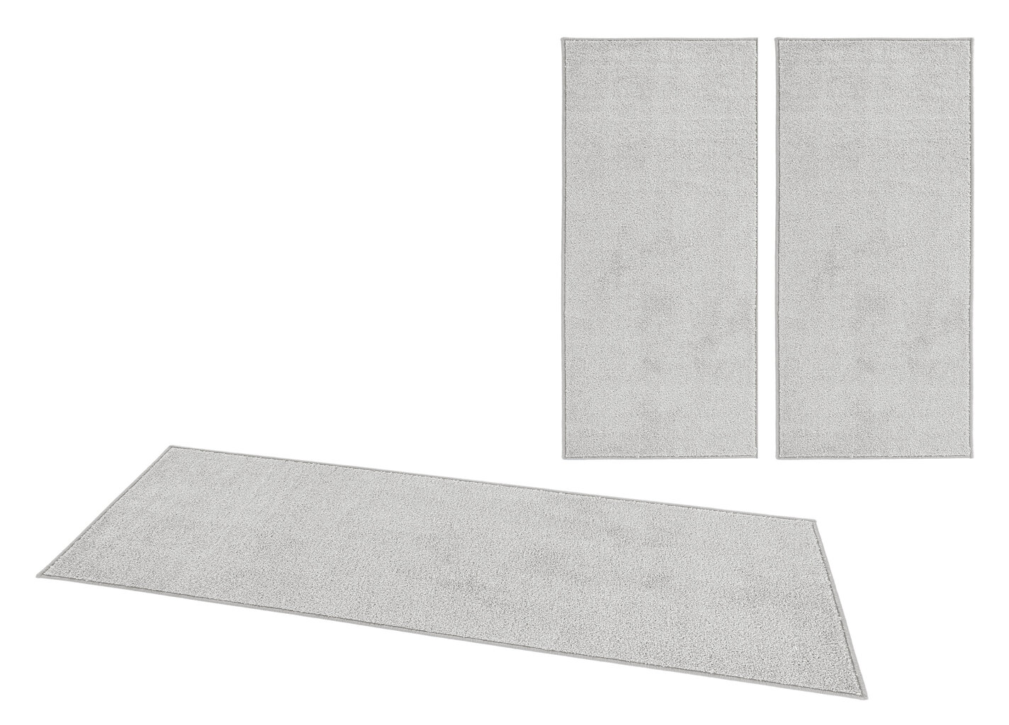 Hanse Home kilimėlių komplektas Pure Grey, 3 vnt    kaina ir informacija | Kilimai | pigu.lt