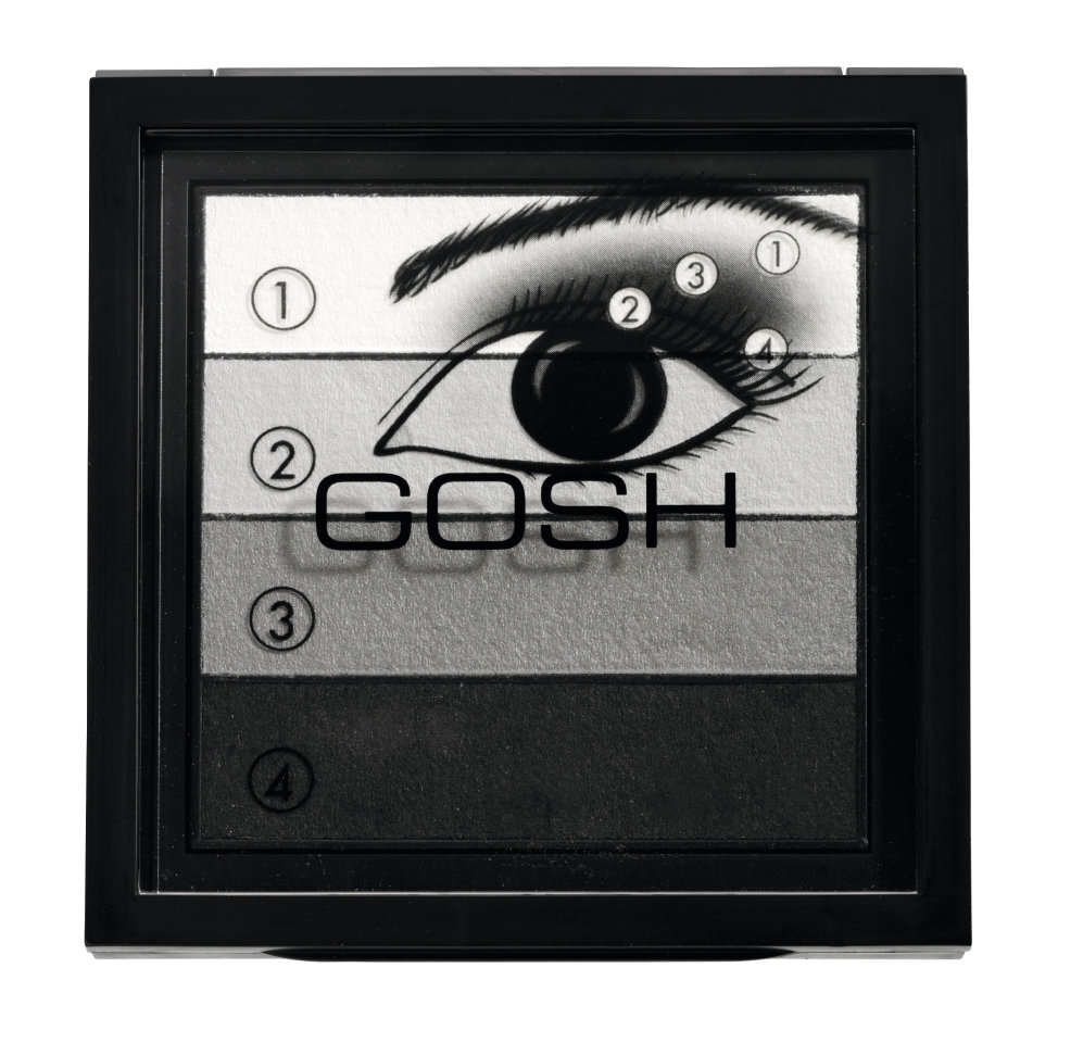 Akių šešėlių paletė Gosh Smokey Eyes Palette 8 g, 01 Black цена и информация | Akių šešėliai, pieštukai, blakstienų tušai, serumai | pigu.lt