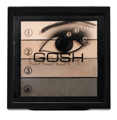 Akių šešėlių paletė Gosh Smokey Eyes Palette 8 g, 02 Brown kaina ir informacija | Akių šešėliai, pieštukai, blakstienų tušai, serumai | pigu.lt