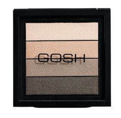 Akių šešėlių paletė Gosh Smokey Eyes Palette 8 g, 02 Brown цена и информация | Тушь, средства для роста ресниц, тени для век, карандаши для глаз | pigu.lt