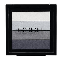 Akių šešėlių paletė Gosh Smokey Eyes Palette 8 g, 04 Blue цена и информация | Тушь, средства для роста ресниц, тени для век, карандаши для глаз | pigu.lt