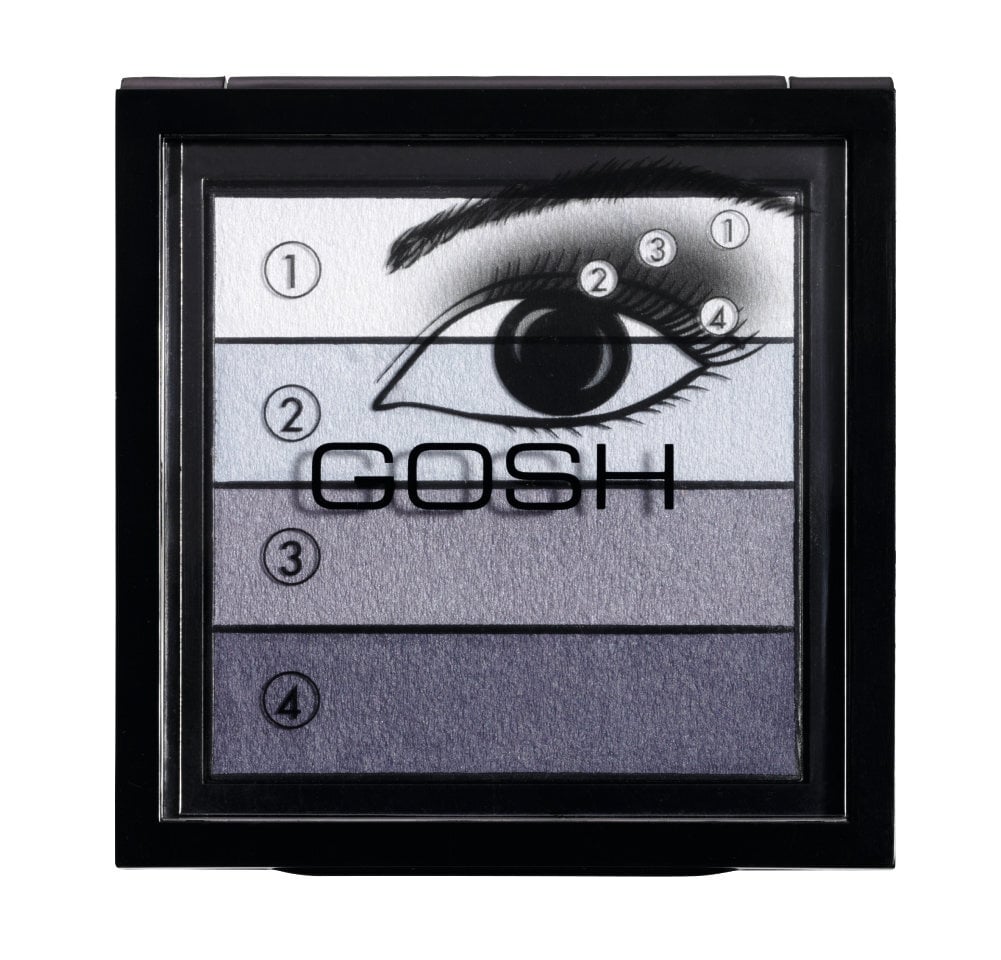 Akių šešėlių paletė Gosh Smokey Eyes Palette 8 g, 04 Blue цена и информация | Akių šešėliai, pieštukai, blakstienų tušai, serumai | pigu.lt
