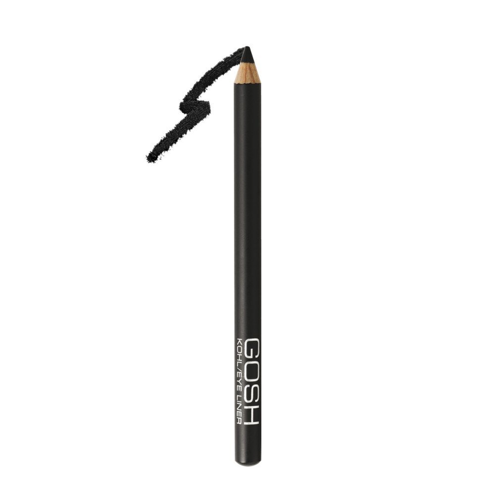 Akių kontūro pieštukas Gosh Kohl/Eye Liner 1,1 g, Black цена и информация | Akių šešėliai, pieštukai, blakstienų tušai, serumai | pigu.lt