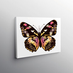Reprodukcija Rudas drugelis, 30x30 cm kaina ir informacija | Reprodukcijos, paveikslai | pigu.lt