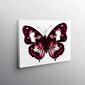 Paveikslas Bordo drugelis, 30x30 cm цена и информация | Reprodukcijos, paveikslai | pigu.lt
