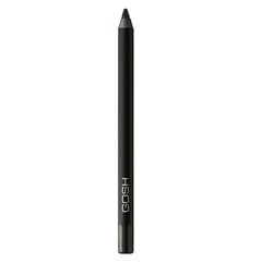 Akių kontūro pieštukas Gosh Velvet Touch Eye Liner 1,2 g atsparus vandeniui, Black Ink kaina ir informacija | Akių šešėliai, pieštukai, blakstienų tušai, serumai | pigu.lt