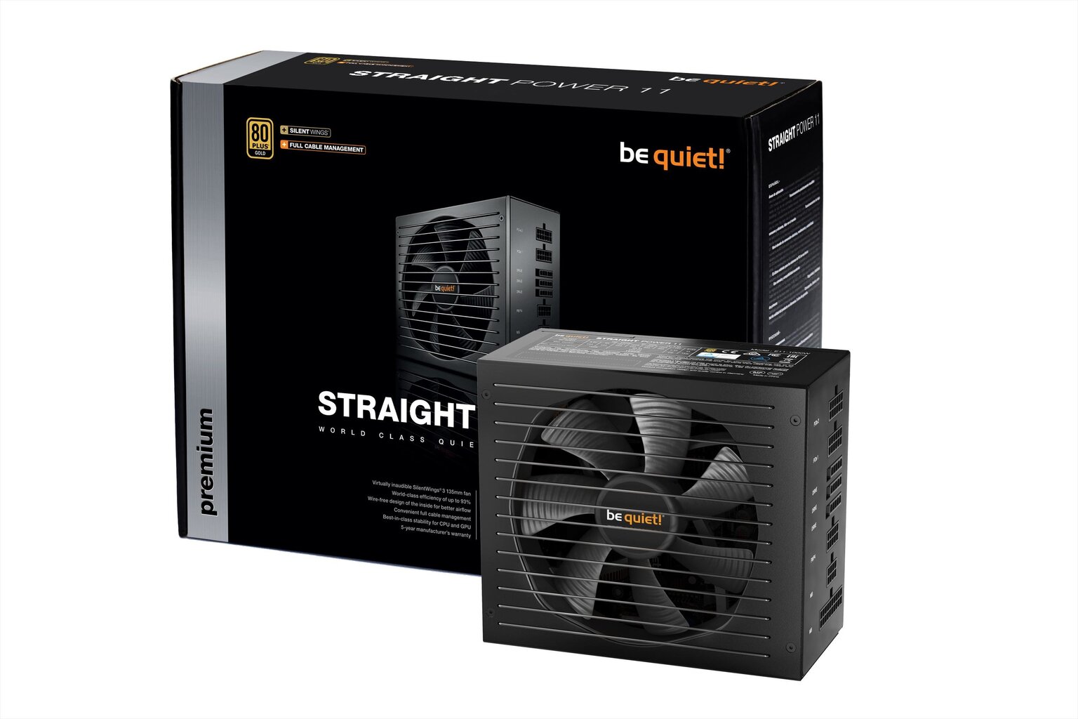 Be Quiet! Straight Power 11 - 650W BN282 kaina ir informacija | Maitinimo šaltiniai (PSU) | pigu.lt