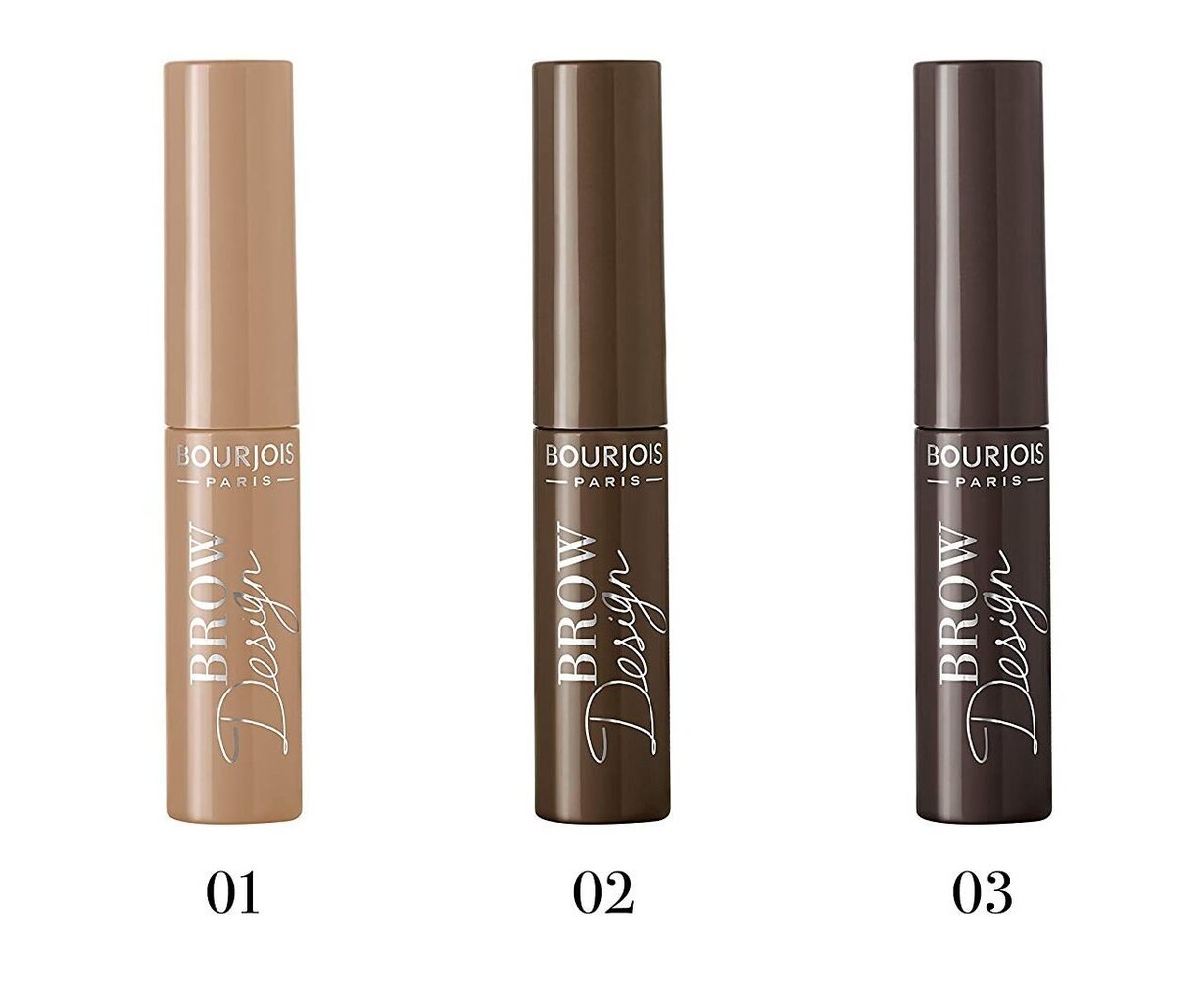 Antakių tušas Bourjois Design 5 ml, 03 Brun kaina ir informacija | Antakių dažai, pieštukai | pigu.lt