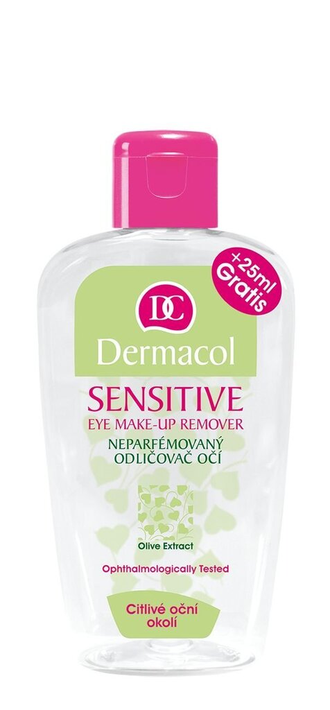 Akių makiažo valiklis Dermacol Sensitive Eye Make-up Remover 125 ml kaina ir informacija | Veido prausikliai, valikliai | pigu.lt