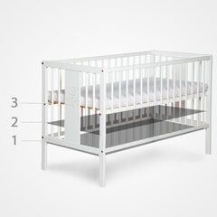 Кроватка детская Klups Sofie 120 x 60 cм, коричневая цена и информация | Детские кроватки | pigu.lt