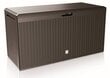 Sodo įrankių dėžė Rattan Plus Brown kaina ir informacija | Komposto dėžės, lauko konteineriai | pigu.lt