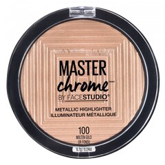 Spindesio suteikianti priemonė Maybelline Master Chrome Metal 6,7 g. Nr. 100 kaina ir informacija | Bronzantai, skaistalai | pigu.lt