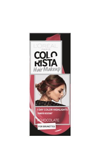 Laikini plaukų dažai L'Oreal Paris Colorista Hair Makeup Chocolate цена и информация | Plaukų dažai | pigu.lt