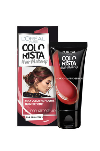 Laikini plaukų dažai L'Oreal Paris Colorista Hair Makeup Chocolate kaina ir informacija | Plaukų dažai | pigu.lt