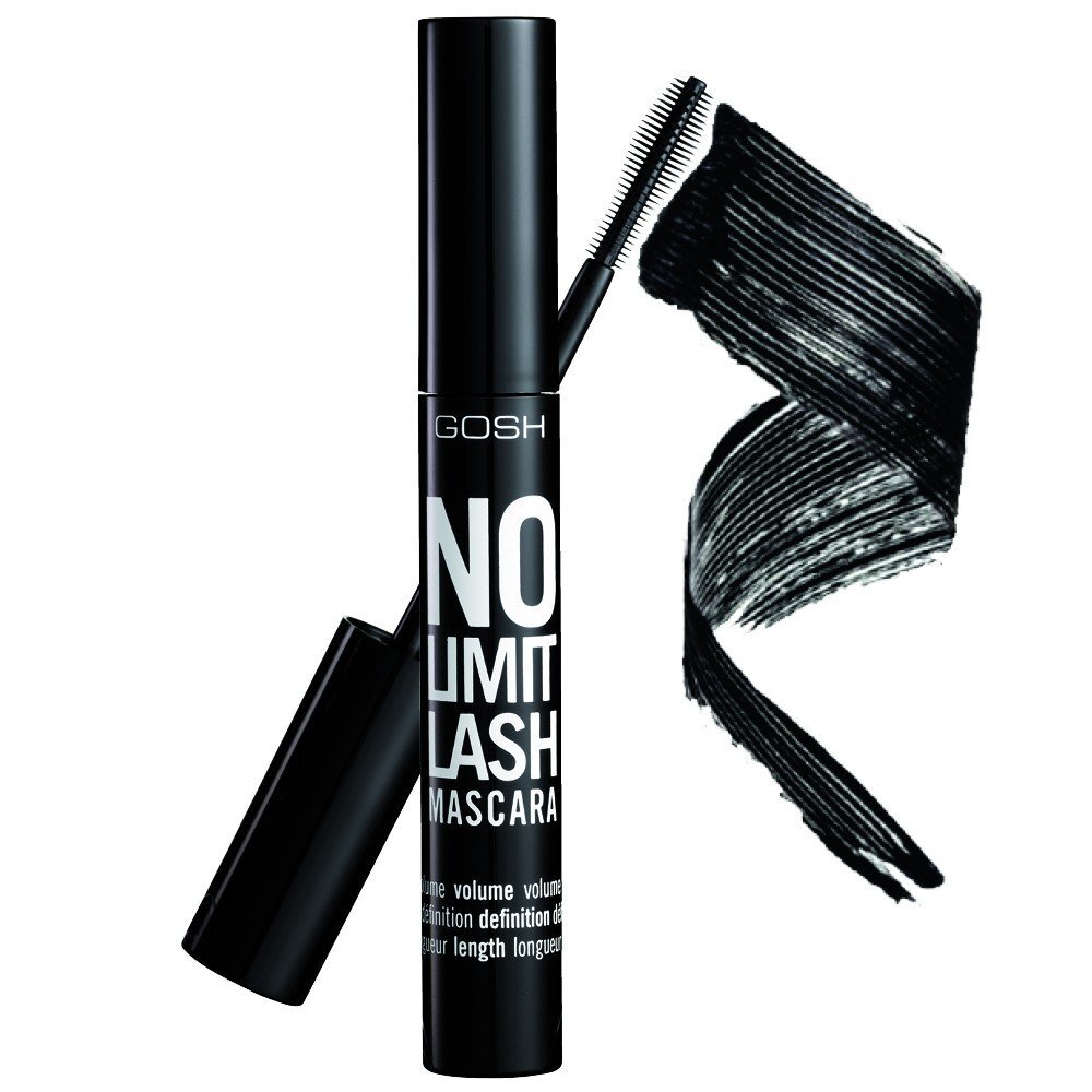 Blakstienų tušas Gosh No Limit Lash Mascara 10 ml цена и информация | Akių šešėliai, pieštukai, blakstienų tušai, serumai | pigu.lt