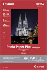 Fotopopierius Canon SG-201, 10x15, 260g, 5 vnt kaina ir informacija | Kanceliarinės prekės | pigu.lt