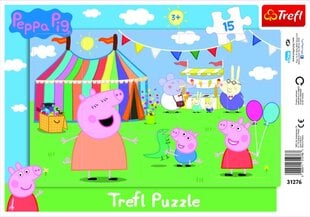 Dėlionė Trefl Kiaulytė Pepa (Peppa Pig), 15 d. kaina ir informacija | Dėlionės (puzzle) | pigu.lt