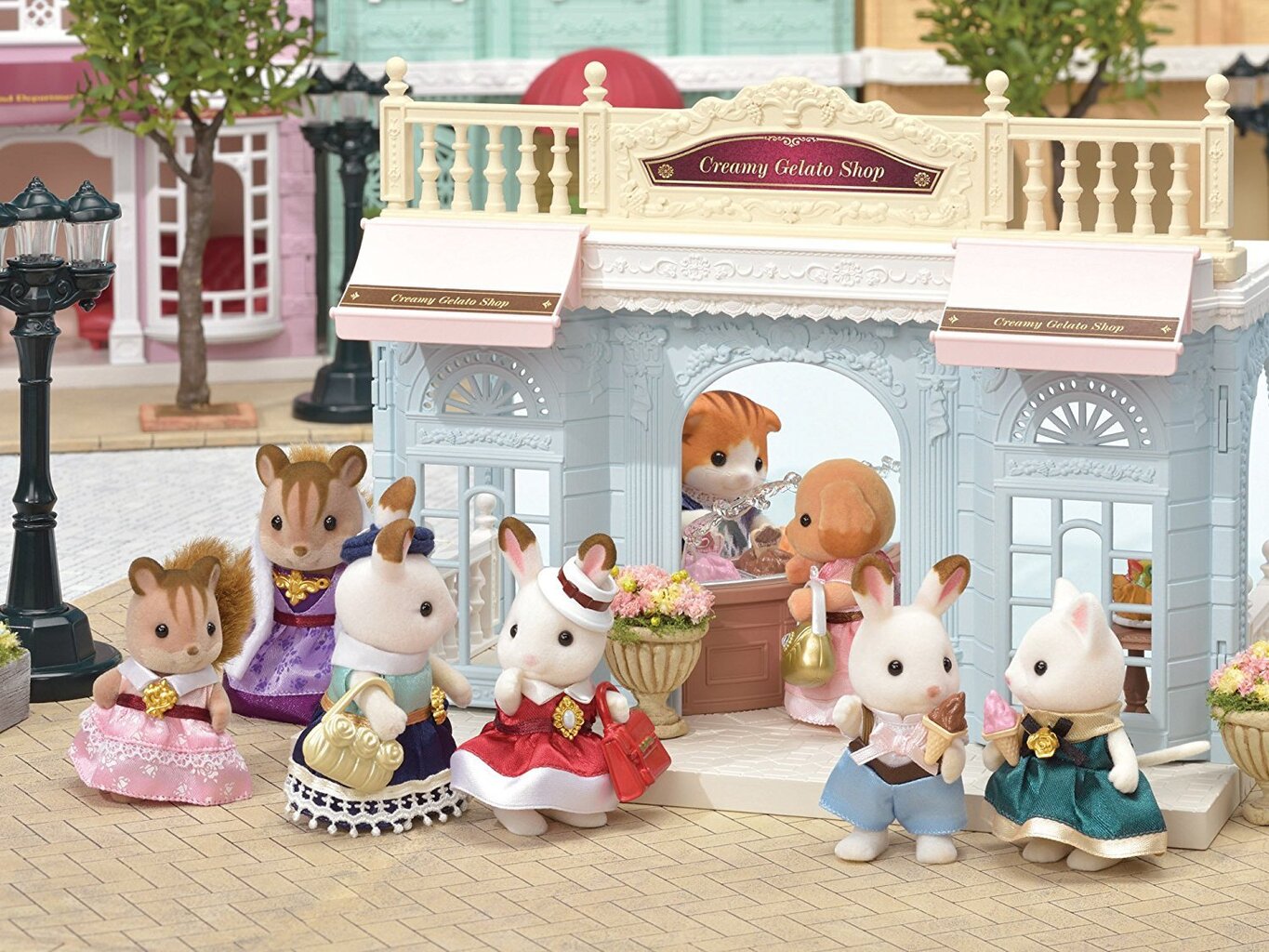 Itališkų ledų parduotuvėlė Sylvanian Families Town kaina ir informacija | Žaislai mergaitėms | pigu.lt