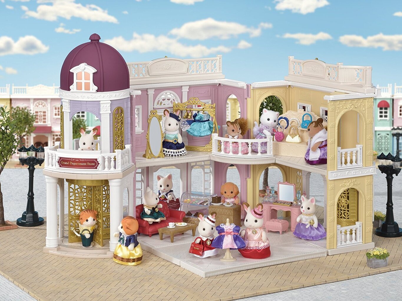 Didelis prekybos centras Sylvanian Families Town цена и информация | Žaislai mergaitėms | pigu.lt