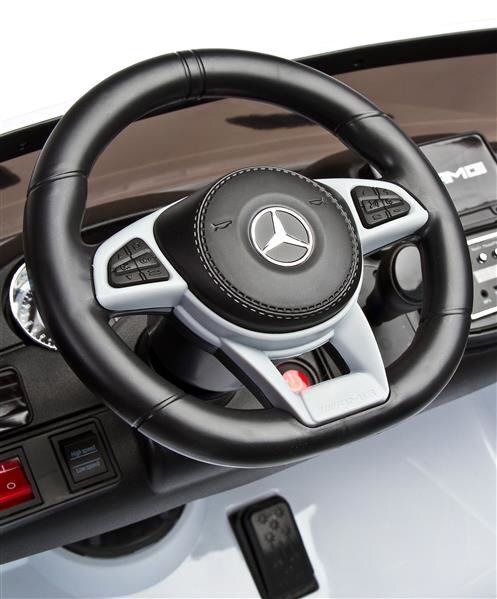 Elektrinis automobilis Mercedes GLS63, Baltas kaina ir informacija | Elektromobiliai vaikams | pigu.lt