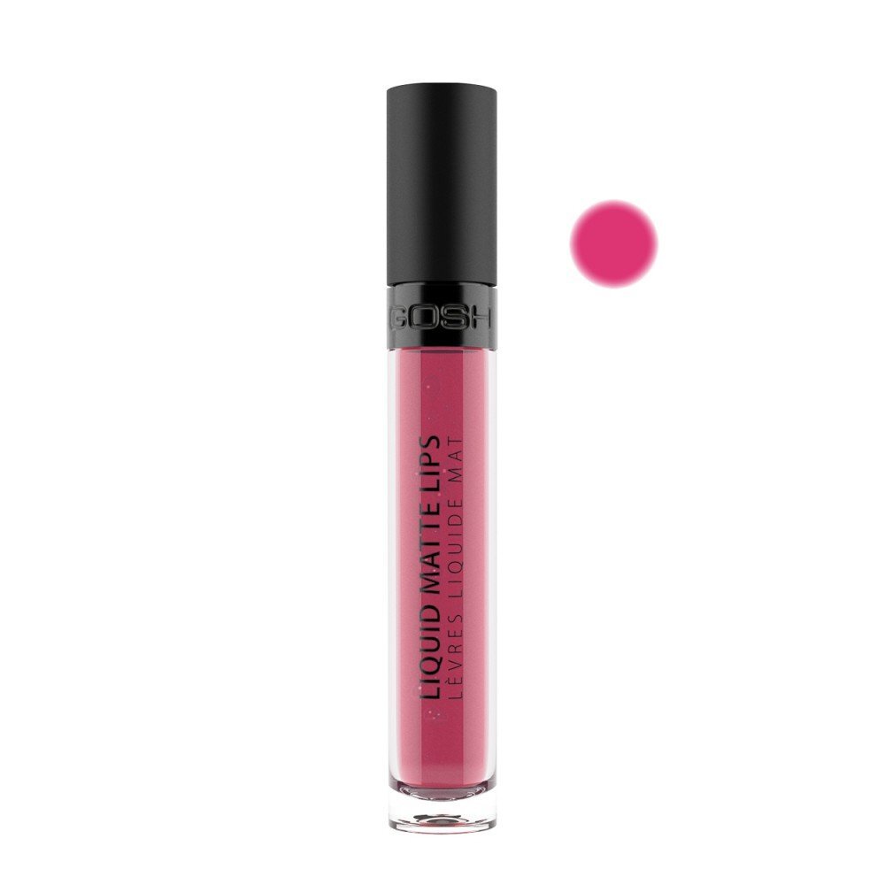 Lūpų blizgis Gosh Liquid Matte Lips 4 ml, 002 Pink Sorbet цена и информация | Lūpų dažai, blizgiai, balzamai, vazelinai | pigu.lt