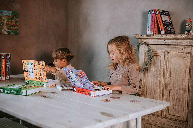 Magnetinė dėlionė Magnetibook Janod, 54d. kaina ir informacija | Lavinamieji žaislai | pigu.lt