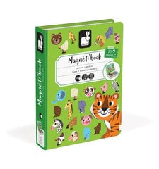 Magnetinė dėlionė Magnetibook Gyvūnai Janod, 40d. цена и информация | Развивающие игрушки | pigu.lt