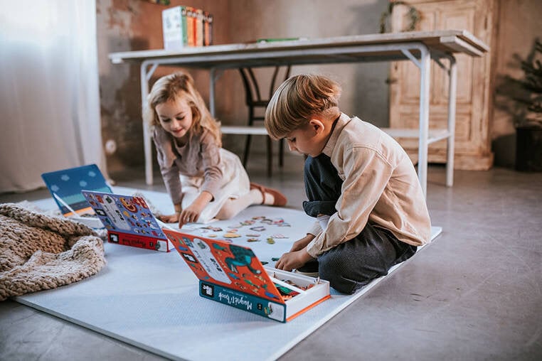 Magnetinė dėlionė Magnetibook Gyvūnai Janod, 40d. kaina ir informacija | Lavinamieji žaislai | pigu.lt