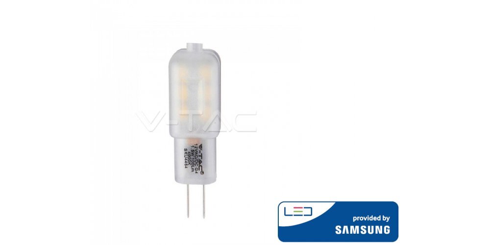 1.5W LED lemputė V-TAC, 12V, G4, 3000K kaina ir informacija | Elektros lemputės | pigu.lt