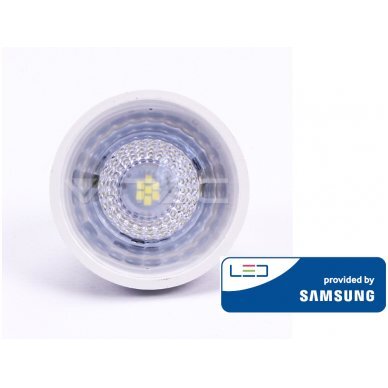 6.5W LED lemputė V-TAC GU5.3, MR16, su lęšiu, 110°, 3000K, Samsung LED chip kaina ir informacija | Elektros lemputės | pigu.lt