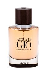 Kvapusis vanduo Giorgio Armani Acqua di Gio Absolu EDP vyrams 40 ml kaina ir informacija | Kvepalai vyrams | pigu.lt