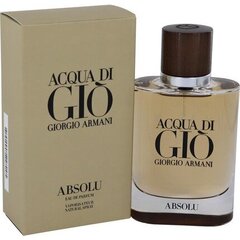 Kvapusis vanduo Giorgio Armani Acqua di Gio Absolu EDP vyrams 75 ml kaina ir informacija | Giorgio Armani Kvepalai, kosmetika | pigu.lt