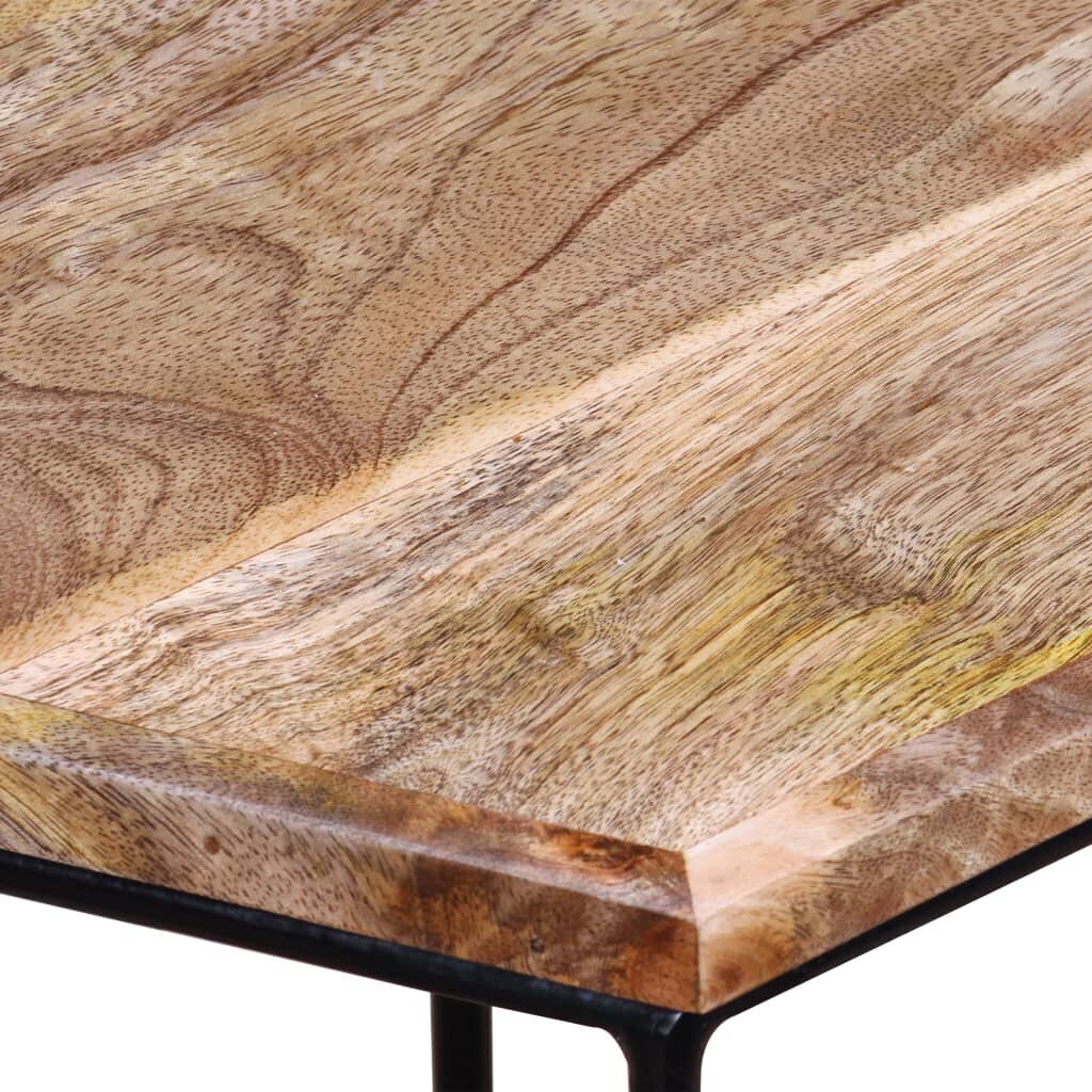 Kavos staliukas, masyvi mango mediena, 48x48x40cm kaina ir informacija | Kavos staliukai | pigu.lt