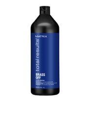 Geltonus tonus neutralizuojantis šampūnas šviesiems plaukams Matrix Total Results Color Obsessed Brass Off 1000 ml kaina ir informacija | Šampūnai | pigu.lt