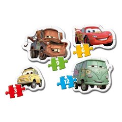 Dėlionių rinkinys Žaibas Makvynas (Cars) Clementoni, 3+6+9+12 d. kaina ir informacija | Dėlionės (puzzle) | pigu.lt