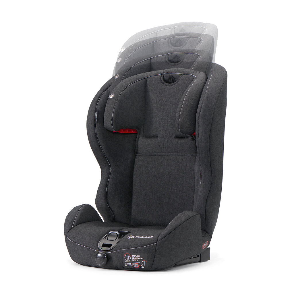 Automobilinė kėdutė KinderKraft Safety Fix 9-36 kg, juoda цена и информация | Autokėdutės | pigu.lt