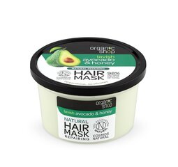 Atstatanti kaukė plaukams Organic Shop Avocado & Honey 50 ml kaina ir informacija | Priemonės plaukų stiprinimui | pigu.lt