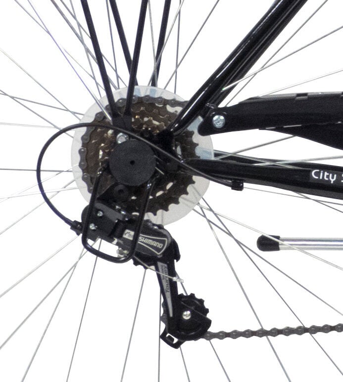 Miesto dviratis Bottari Firenze 28", juodas kaina ir informacija | Dviračiai | pigu.lt