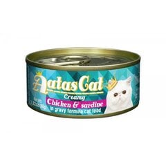 Aatas Cat Creamy Chicken & Sardine консервы для кошек 80г цена и информация | AATAS Для котов | pigu.lt