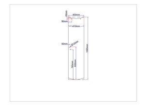 Dušo kabinos durys lenktos 400x1595 grey 2.14. kaina ir informacija | Dušo durys ir sienelės | pigu.lt