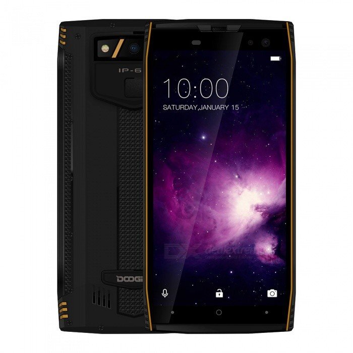 DOOGEE S50, Juoda/Oranžinė kaina ir informacija | Mobilieji telefonai | pigu.lt