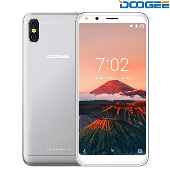 DOOGEE X53, 1/16GB, Sidabrinė kaina ir informacija | Mobilieji telefonai | pigu.lt