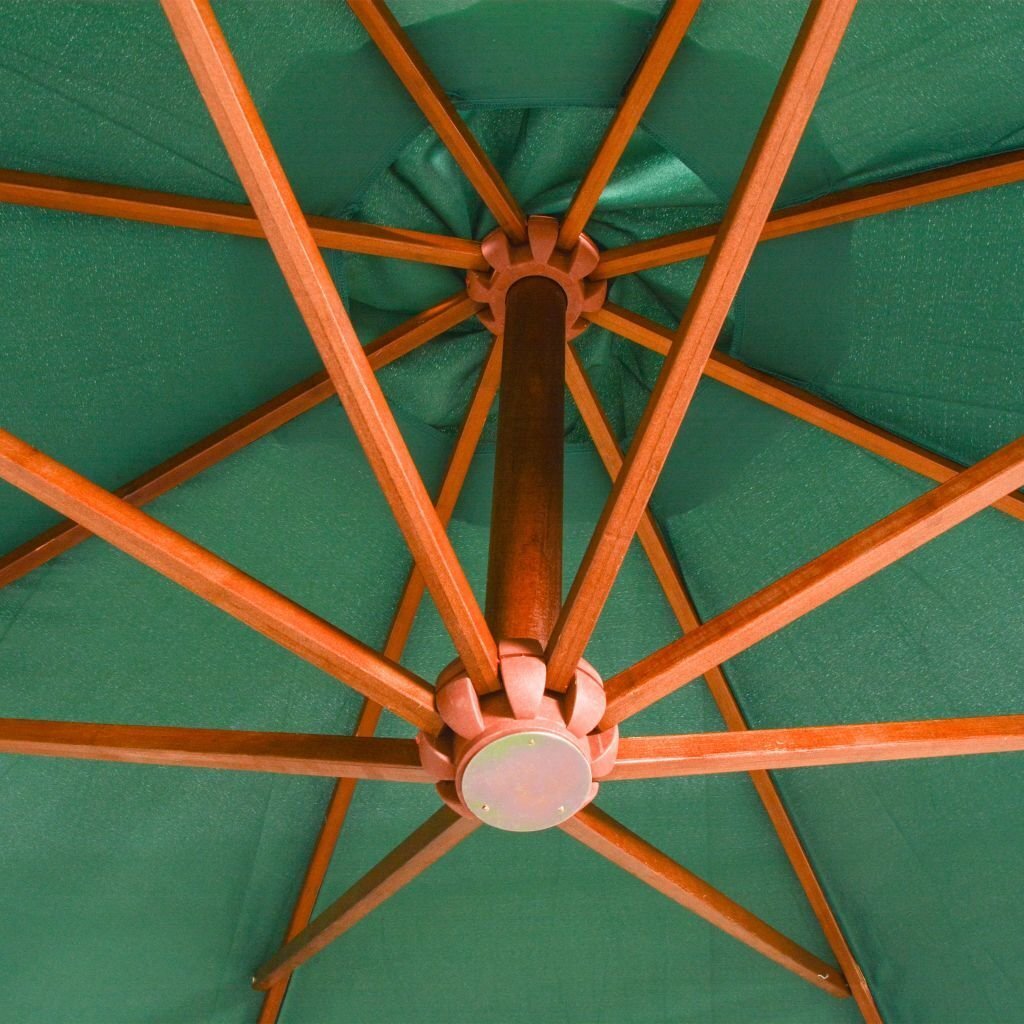 Pakabinamas skėtis nuo saulės, 350 cm, žalias цена и информация | Skėčiai, markizės, stovai | pigu.lt