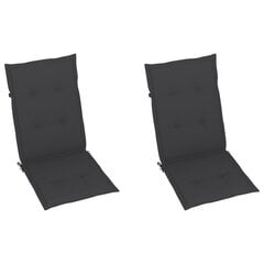 Sodo kėdės pagalvėlės, 2 vnt., antracito spalva kaina ir informacija | Pagalvės, užvalkalai, apsaugos | pigu.lt