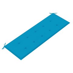 Подушка для садовой скамейки, синяя, 150x50x4см цена и информация | Подушки, наволочки, чехлы | pigu.lt