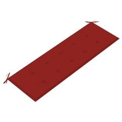Подушка для садовой скамейки, красная, 150x50x4см цена и информация | Подушки, наволочки, чехлы | pigu.lt