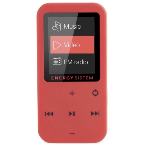 Energy Sistem MP4 1,8" 8GB, Raudona (Koralų) цена и информация | MP3 grotuvai | pigu.lt