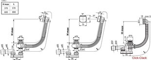 Сифон для ванны Ravak Click - Clack цена и информация | Сифоны | pigu.lt