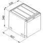 Šiukšliadėžė Franke, Cube 40 (2x14l.) kaina ir informacija | Šiukšliadėžės | pigu.lt