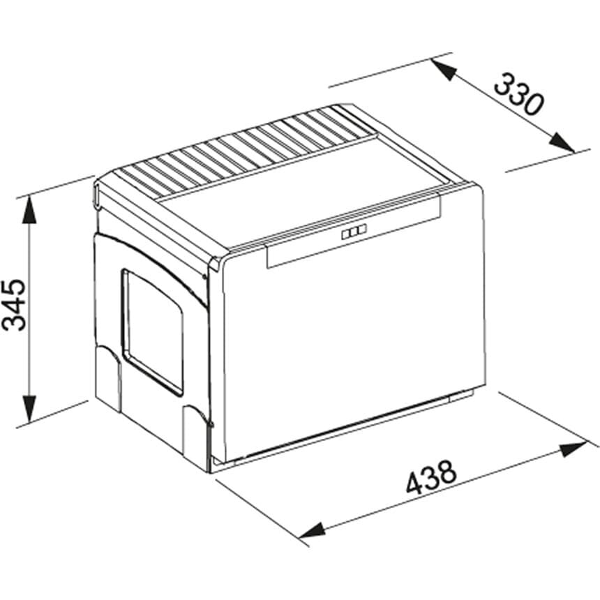 Franke šiukšliadėžė Cube 50, 14l + 2 x 8l kaina ir informacija | Šiukšliadėžės | pigu.lt